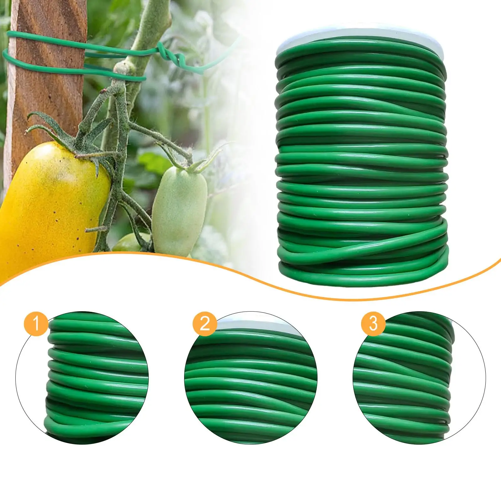 

Garden Twist Reusable Soft Garden Tie for Home Office Organization Peppers Vines
