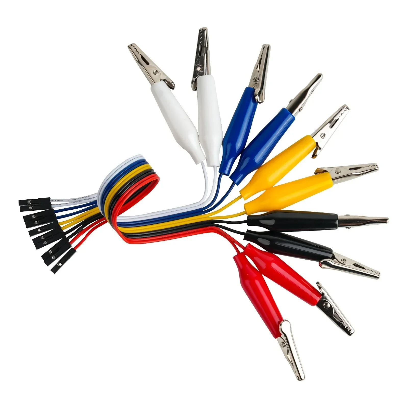 Dupont to Alligator Clip Jumper Wires 20cm Male/Female for Arduino Raspberry Pi Microbit Breadboard DIY Projects