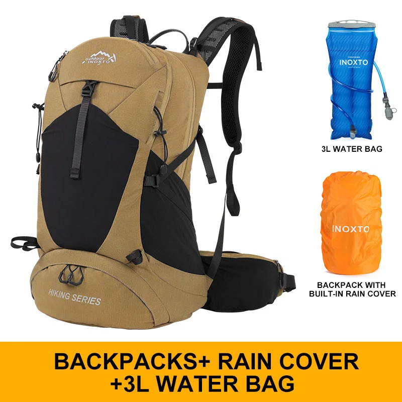 Mochila de Montañismo de 35 Litros, Bolsa Deportiva Impermeable para Hombres y Mujeres, para Campamento, Senderismo y Lluvia