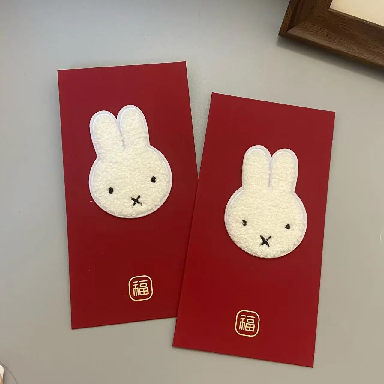 Kawaii Miffy 3d Stereoscopic Red Envelope Luxury Diy New Year Spring Festival Red Packet for Home New Year Greeting Gift Lovely