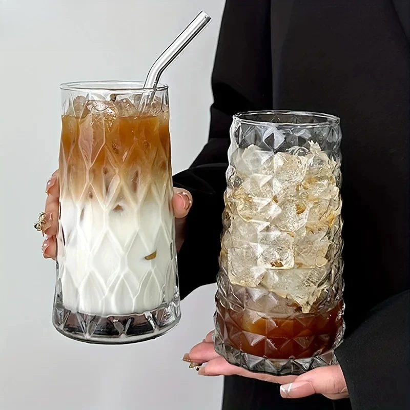 Iced American Coffee Cup Very Suitable for - Whisky Diamond Mug Tea Cup Juice Glass Milk Water Drinkware