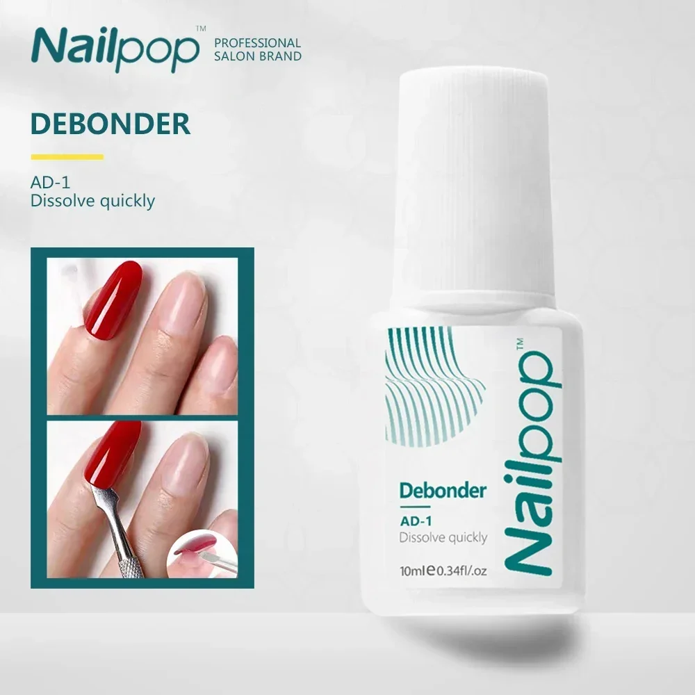 Nailpop Removeing Debonder Glues For Removeing False Nails Rhinestone Remover Nail Art Tools Manicure Cleaner Degreaser Liquid