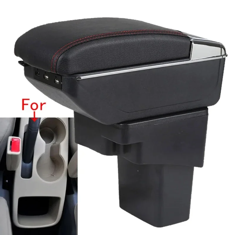 New luxury For Hyundai SOLARIS Armrest Box For Hyundai Accent RB Solaris Verna 2011-2016 Car Armrest Storage Box Car Accessorie