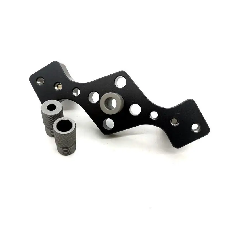 1Pc Vertical Pocket Hole Jig 3 Hole Drill Bit Guide for Woodworking Dowel Self Centering 6mm 8mm 10mm