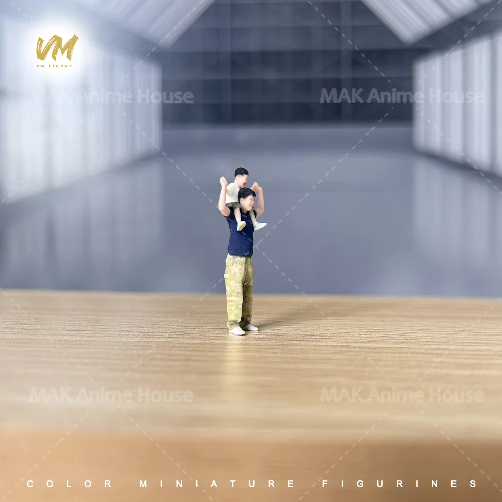 Pintado Facial 1/64, interacción entre padres e hijos, padre, hijo, juego, accesorios de impresión 3D, figuras, modelo realista, escena, juguete creativo