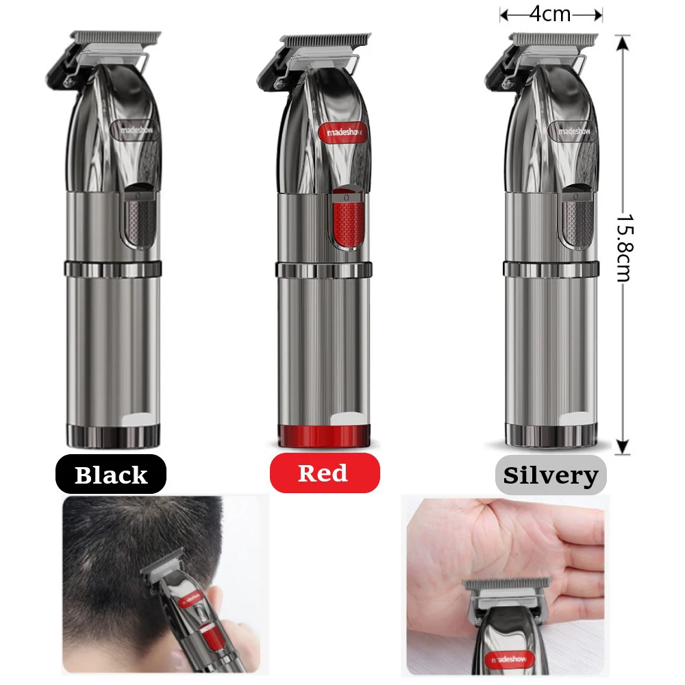 Madeshow M6 profesjonalne bezprzewodowe spinki do włosów elektryczna maszynka do włosów maszyna akumulatorowa bezprzewodowe trymery do włosów do salonu fryzjerskiego