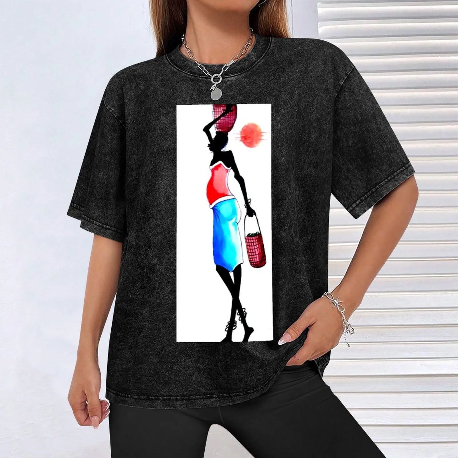 اذهب مجموعة المرأة الأفريقية تي شيرت تي شيرت للرجل حزمة القطن رجل قميص القطن مضحك قمصان قميص تيشيرت صيفي