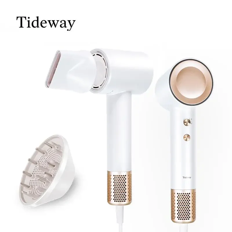 Tideway High-speed Hair Dryer PRO  M01 Brushless Motor & Ionic Technology  4 Temperature Settings Thermo Control