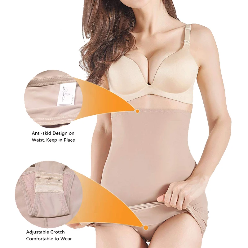 Halbe Slips für unter Kleider Damen hohe Taille Bauch Kontrolle Rock abnehmen Butt Lift Body Shaper Röcke nahtlose Slip Shape wear