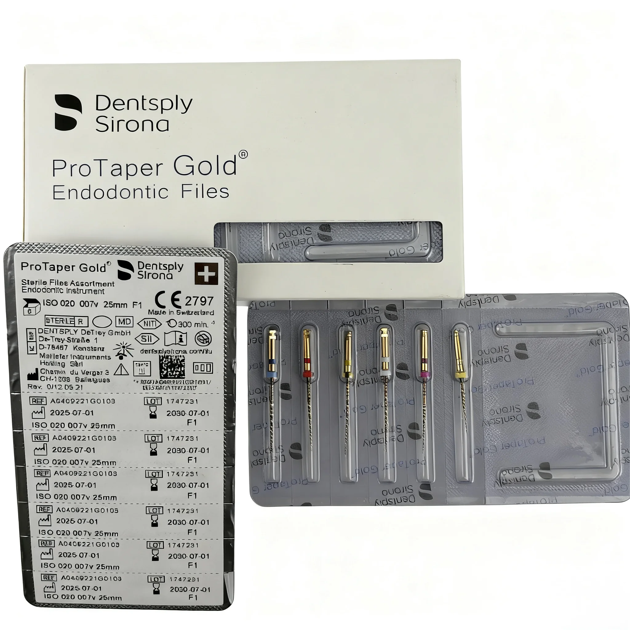 

30 Pcs/5 Sets Gold Endo Rotary Super Files Dental Root Canal File Golden Endodontic Files Nickel Titainium Instrument Dentistry