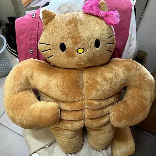 산리오 카와이 헬로 키티 근육 봉제 인형, 재미있는 가슴 근육 복부 베개, 남자 친구 폼 푸린 인형, 봉제 크리스마스 선물 Best5 산리오 카와이 헬로 키티 근육 봉제 인형, 재미있는 가슴 근육 복부 베개, 남자 친구 폼 푸린 인형, 봉제 크리스마스 선물 Best5