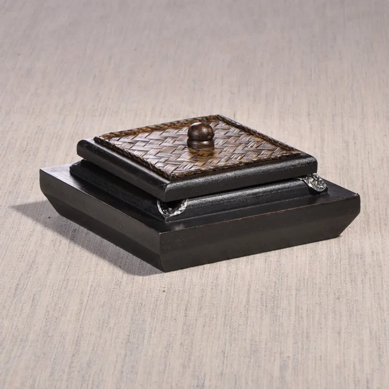 Household goods, creative ashtray with cover, large size, living room coffee table, high-end retro ornament ashtray