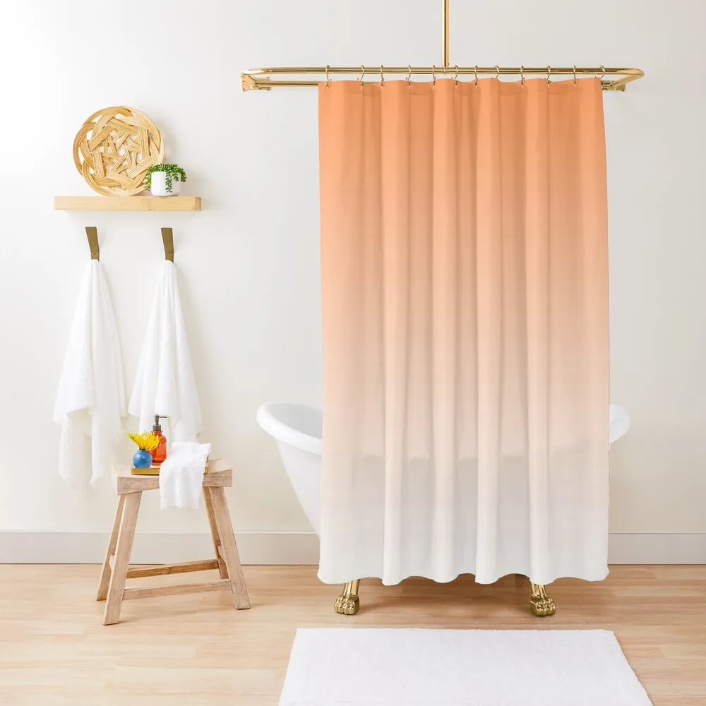 

Orange Light Ombre Shower Curtain Bathroom Decor