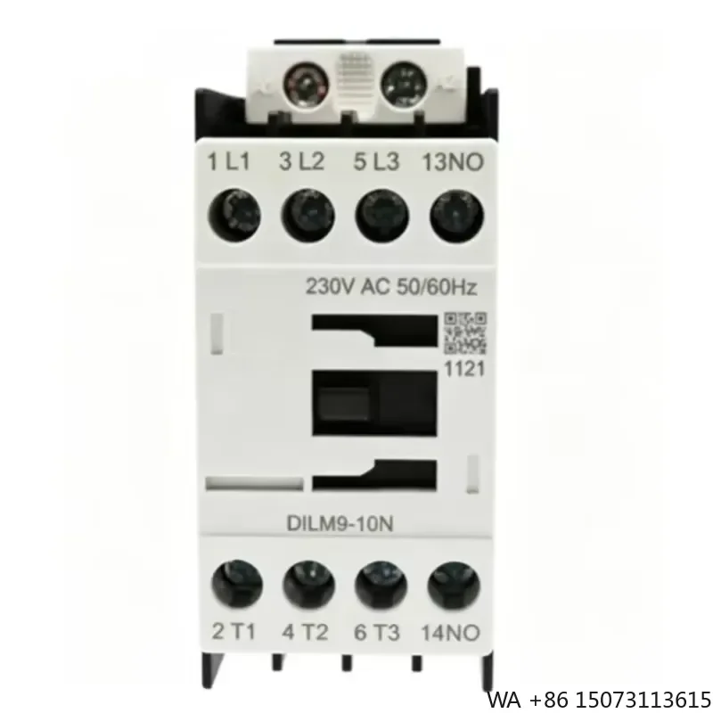 for DILM9-10N 3 Pole AC Magnetic Contactor 1NO Auxiliary Contact DIN Rail Mount for Three Phase Motor Control