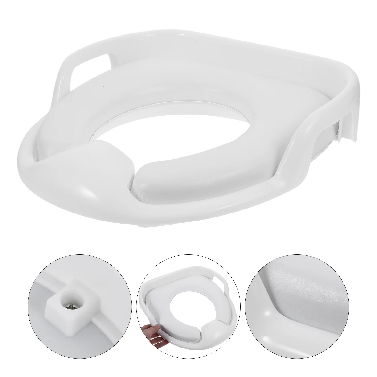 مقعد مرحاض للأطفال الصغار خفيف الوزن ومريح وتصميم بسيط وسهل التركيب ومقعد مرحاض للتدريب للأطفال والأولاد والبنات المنزلي #2