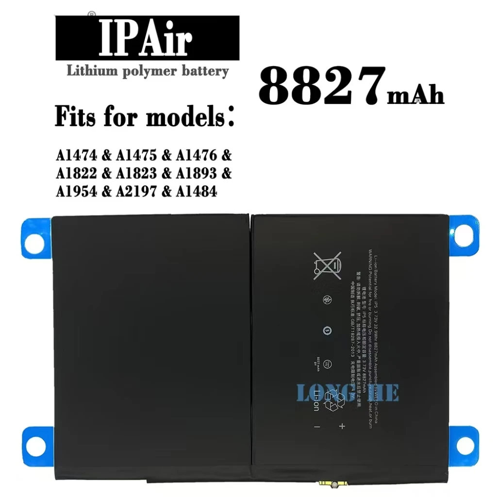 For iPhone IPAD 5/AIR A1474 A1475 A1476 A1822 Tablet Battery