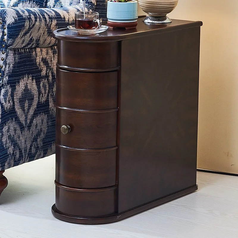 American sofa side few living room side cabinet household corner cabinet corner cabinet storage simple telephone coffee table co