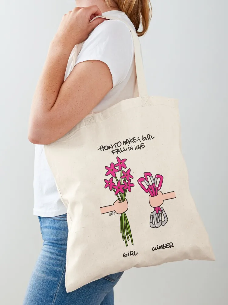 

How to make a girl fall in love Tote Bag Canvas shoulder bag Handbags women free delivery bags