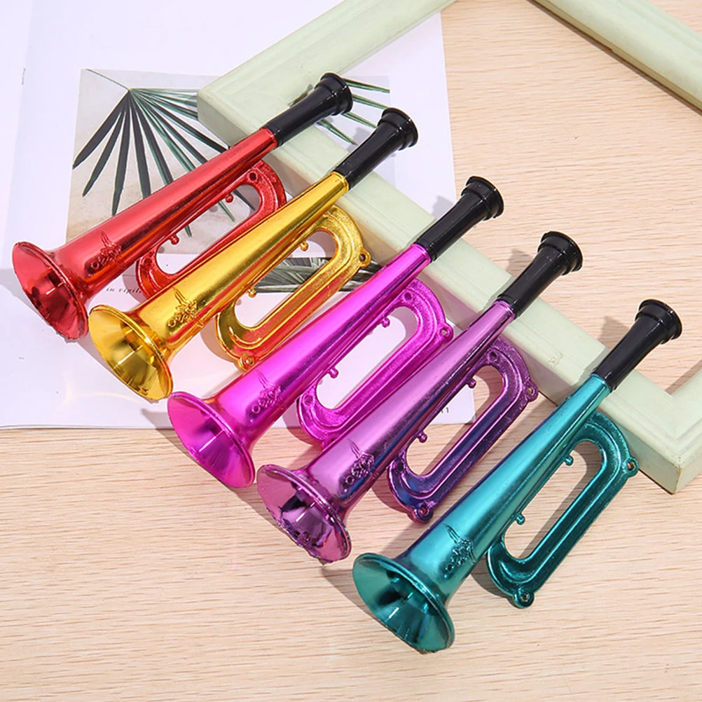 

18pcs Mixed Horns Stadium Noise Makers Plastic Trumpet Fan Accessories Football Game Cheer Instruments