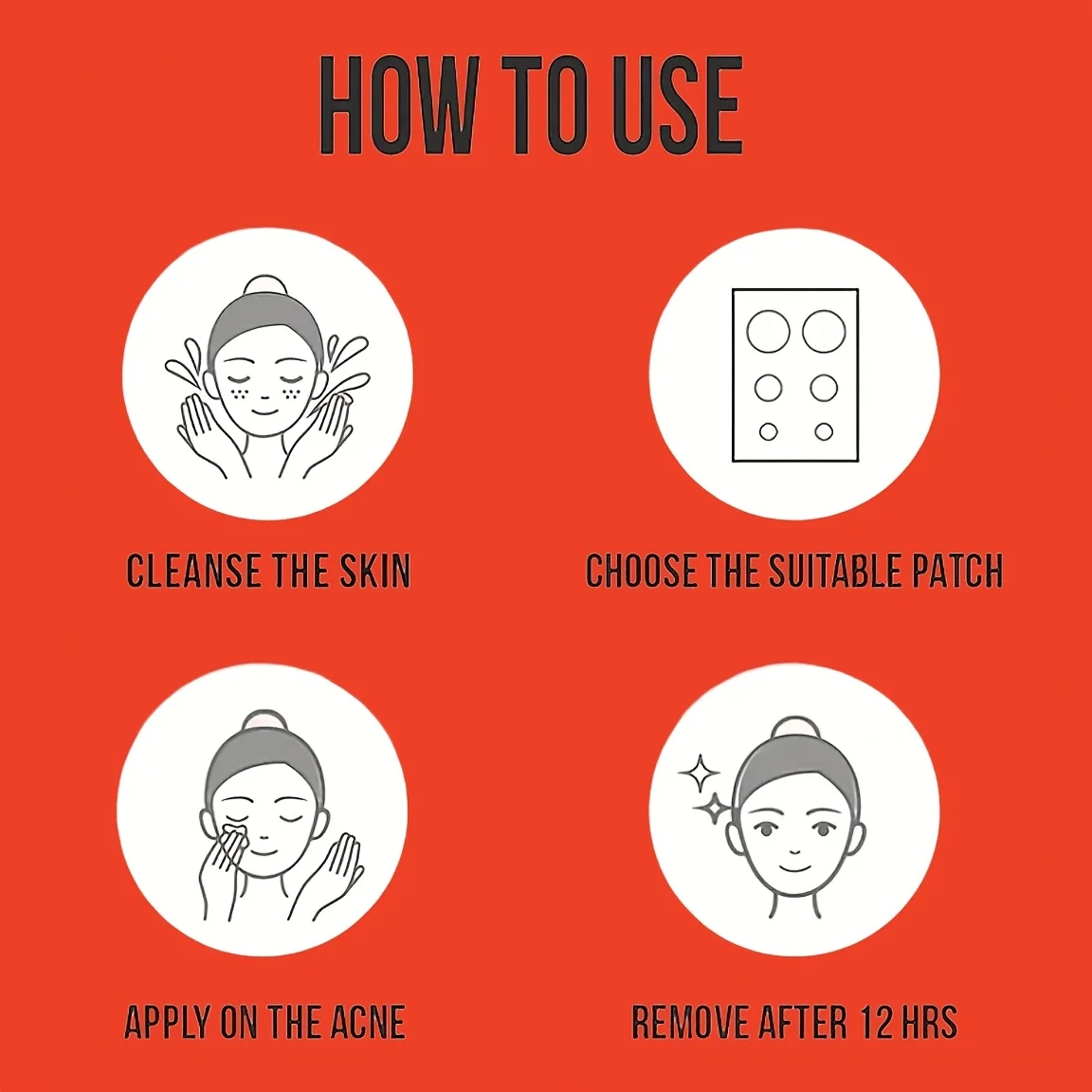 رقع حب الشباب الرقيقة الصغيرة (720 قطعة) - ملصقات غروانية مائية غير قابلة للاكتشاف ليلاً ونهارًا