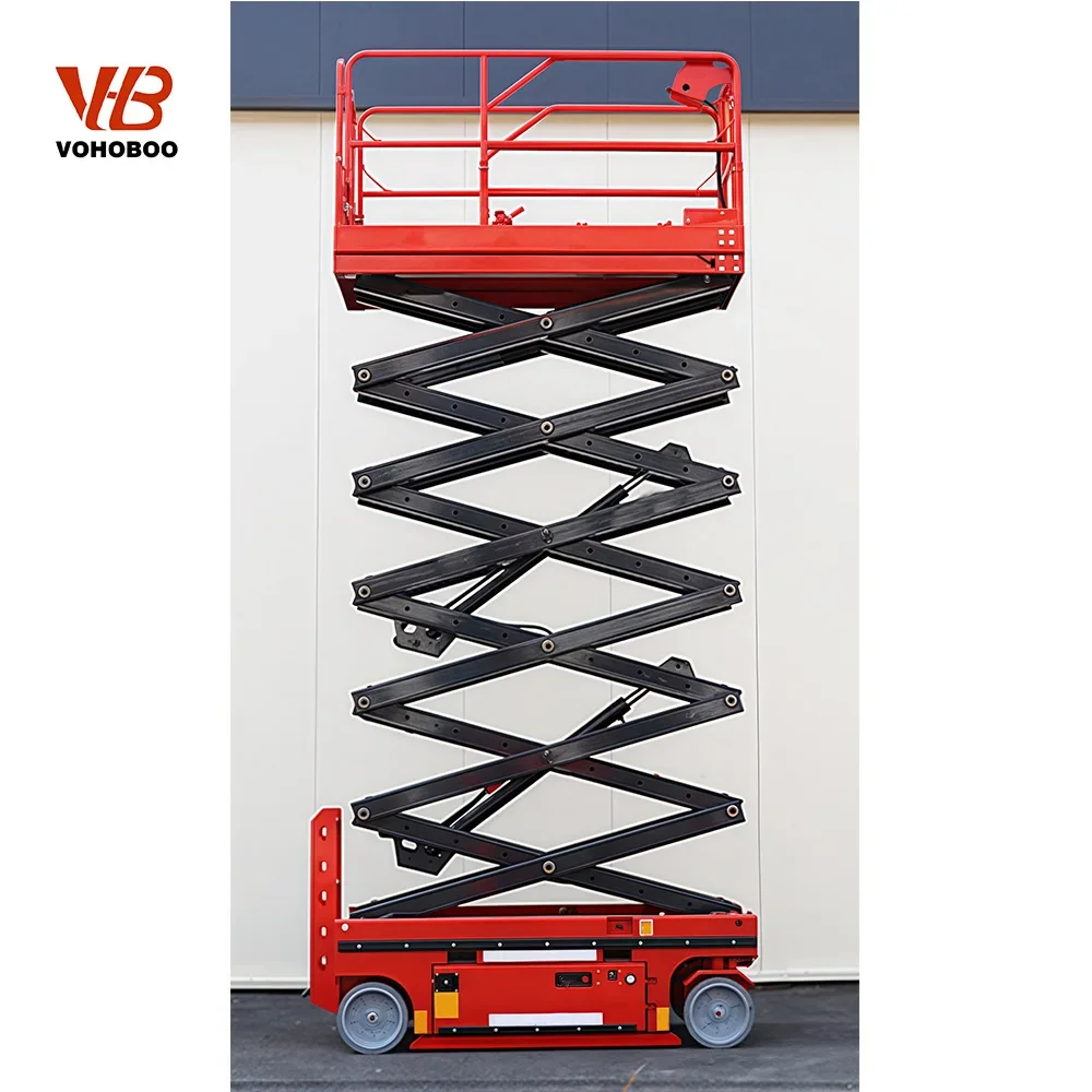 450kg 8m Electric Mobile Scissor Lift Table High Load Capacity Industrial Assembly And Lighting Maintenance Tool