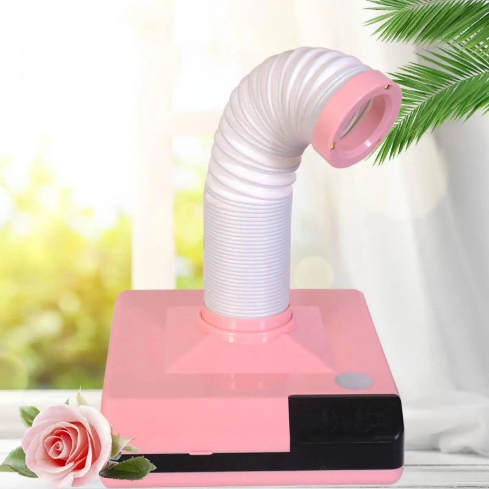 Nail Dust Collector with Built in LED Light Professional Nail Vacuum for Manicure Salon Station