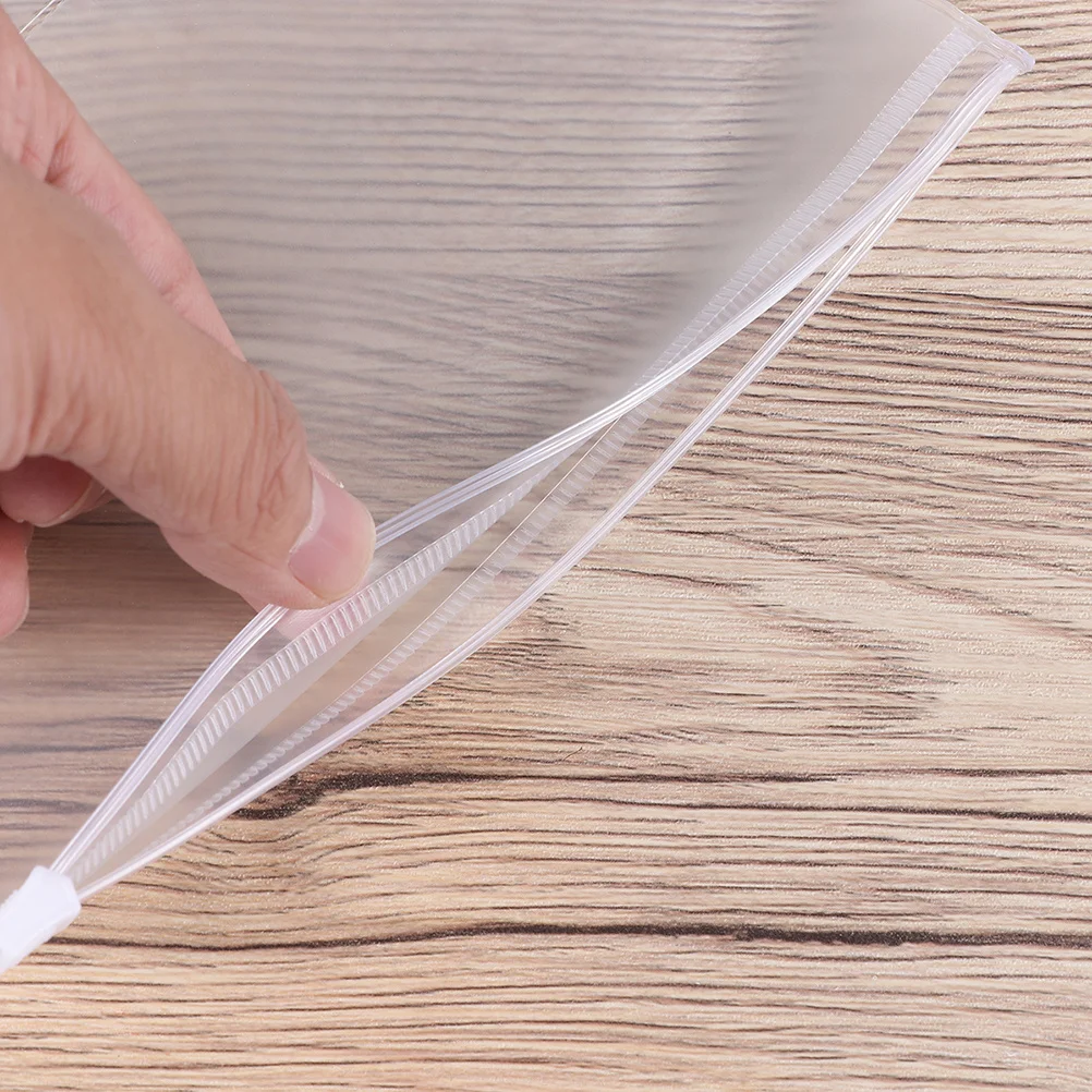 

10pcs A6 Pvc Document Folder Transparent Waterproof File Organizer Office Storage Holder For Files Documents 17X11Cm
