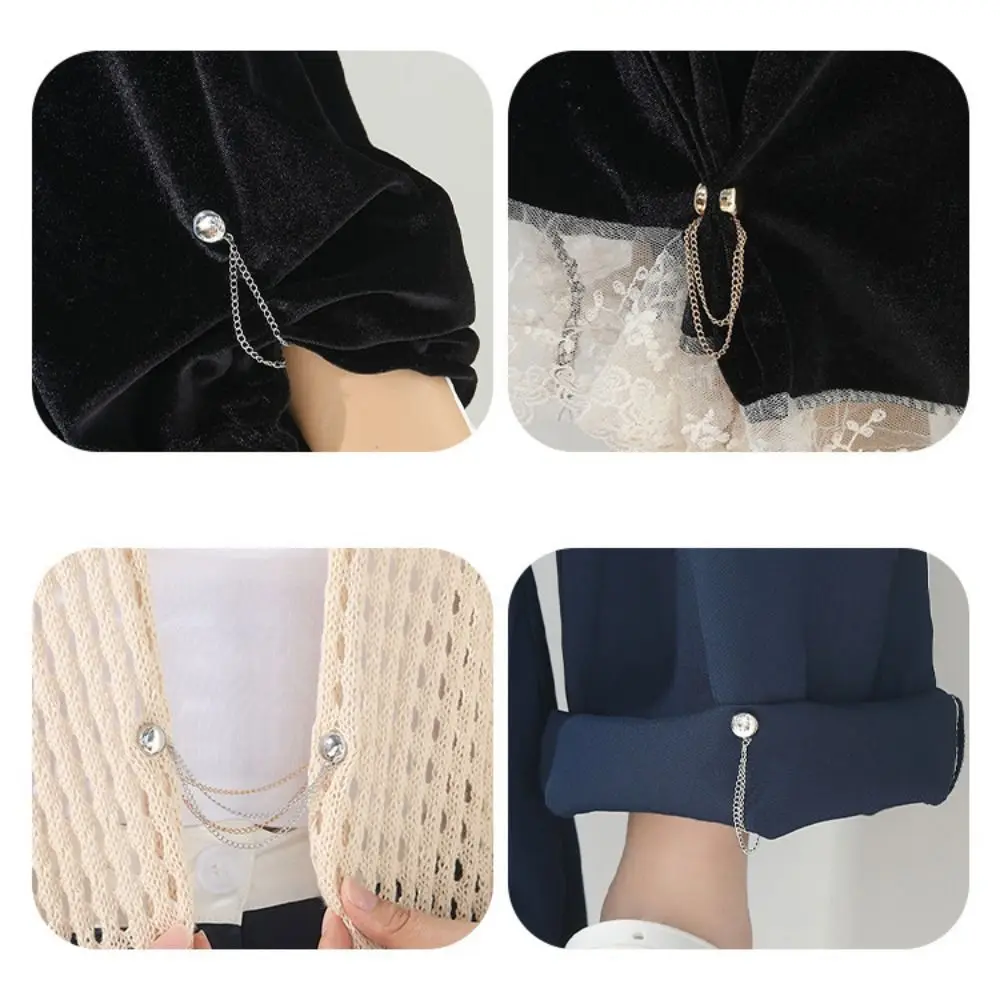 New Strong Magnetic Brooch Leg Fixed Clip Magnetic Suction Seamless Buckle Chain Brooch Buckle Silk Scarf Fastening Buckle