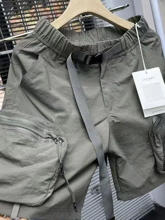 

Мужские летние шорты-карго в стиле милитари, свободные, с множеством карманов, модные, городской стиль