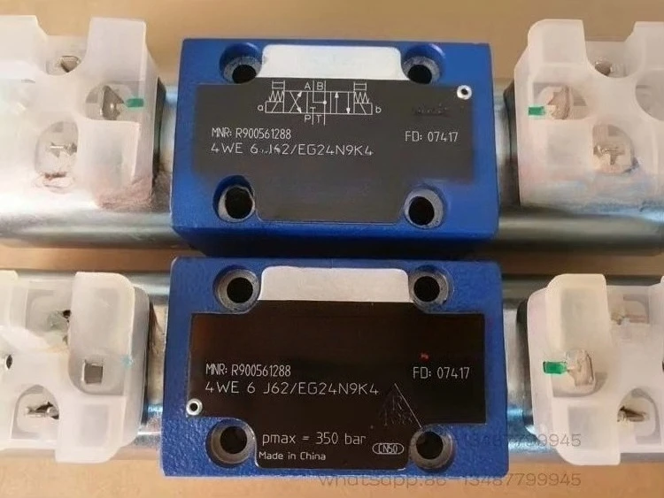 Original Rexroth 4WE6J6X/EG24N9K4 Solenoid Directional Valve, R900561288 Hydraulic Control Valve