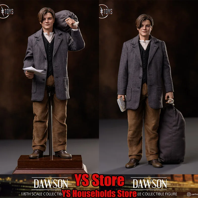 YANTOYS JR07 1/6 Scale Dawson Movable Cloth Action Figure Titanic Movie Handsome Boy Delicate 12