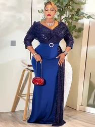 Party Evening Dresses For Women African Luxury Sequin Gown Elegant Dubai Turkey Wedding Prom Long Dress Ladies Clothing Kaftans