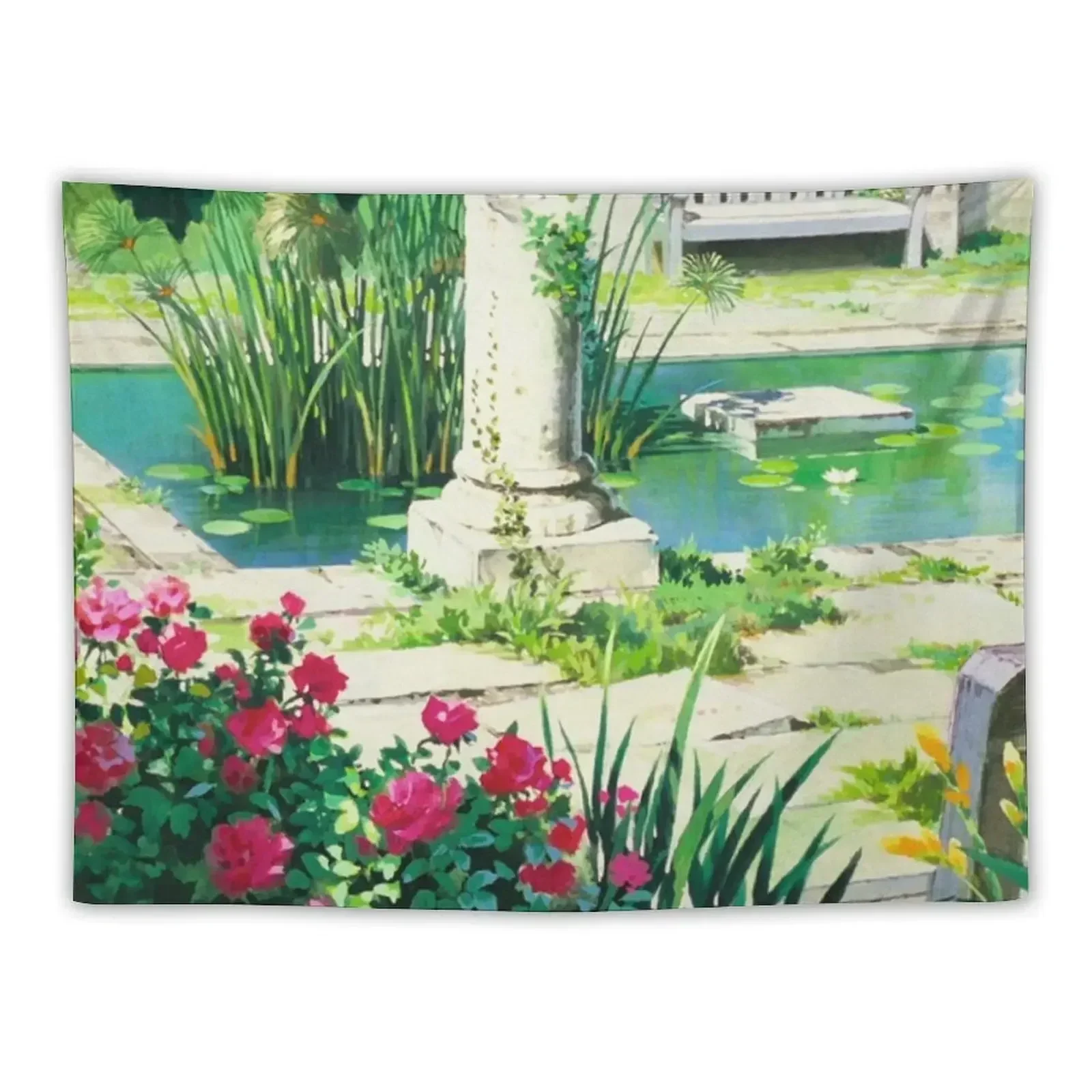 

Anime Flowers Landscape Tapestry Outdoor Decor Things To Decorate The Room House Decor Tapete For The Wall Tapestry