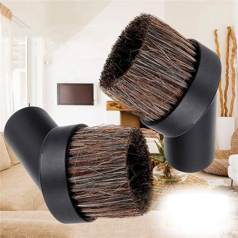 Soft Horsehair Bristle Vacuum Cleaner Attachment, Dusting Brush, substituição a vácuo, ferramentas de limpeza, diâmetro interno 32mm, 6 Pcs