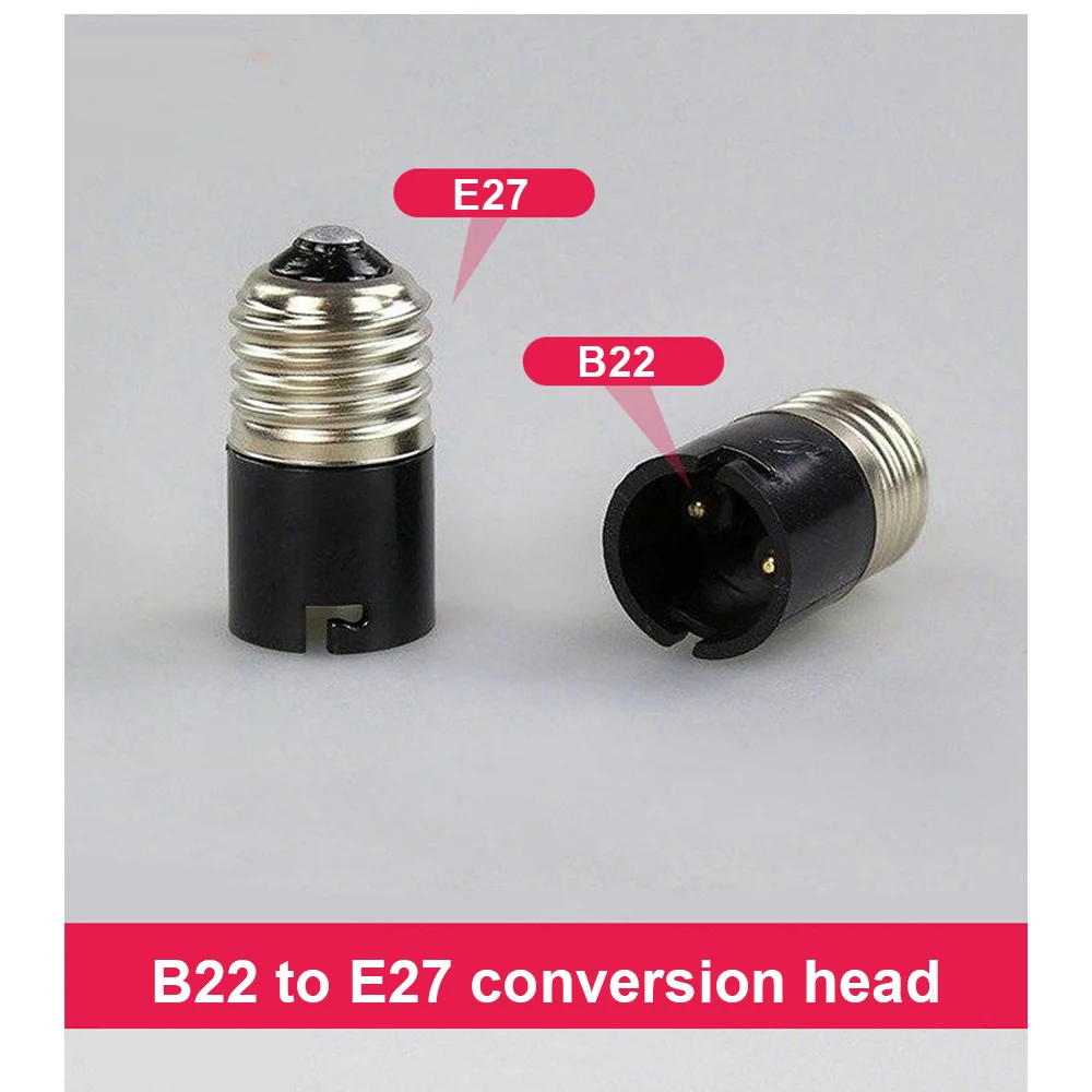 Noir E27 à B22 support de lampe de conversion B22 à E27 support de lampe de conversion support de lampe de conversion support de lampe de conversion conversi