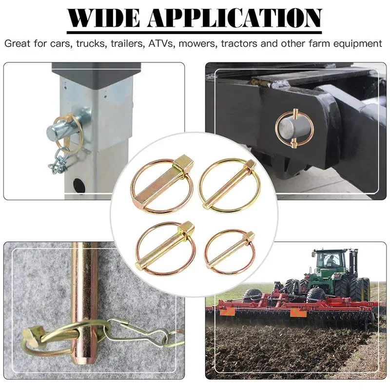 Imagem -06 - Heavy Duty Primavera Aço Circular Anel Pinos Bloqueio Pin Sortimento Kit Tratores Agrícolas Caminhões M4.5m11 50 Pcs