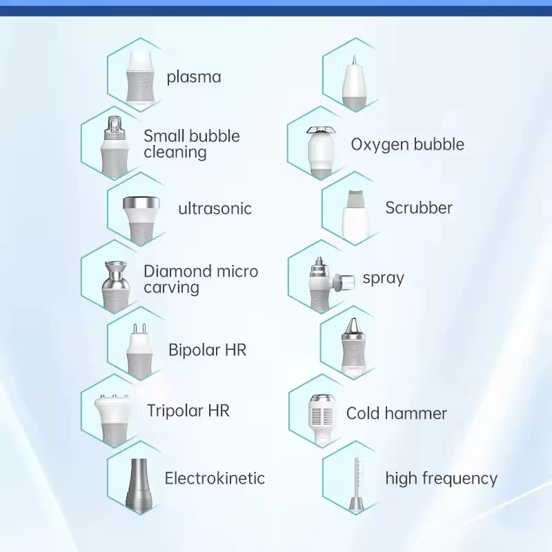 14 in 1 Jet Skin Hydra Bubble Whitening Pore Clean Water Derm Abrasion Jet Hydrogen Oxygen Hydrating Anti-Aging