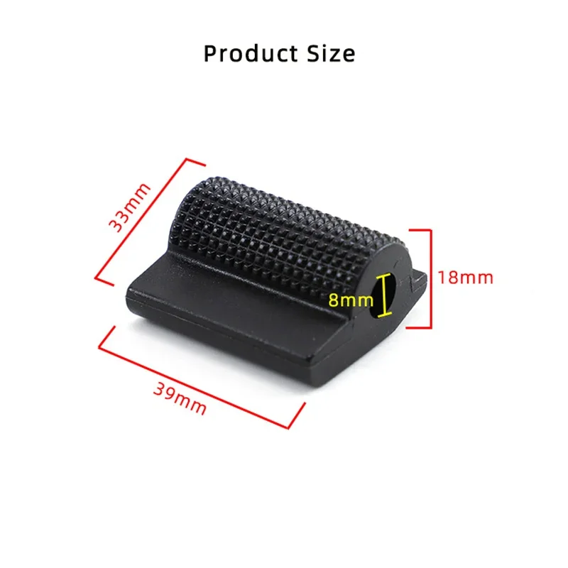 8mm Motorcycle Shift Gear Lever Pedal Rubber Cover Shoe Protector Foot Peg Toe Gel for Kawasaki Yamaha Honda Moto Accessories