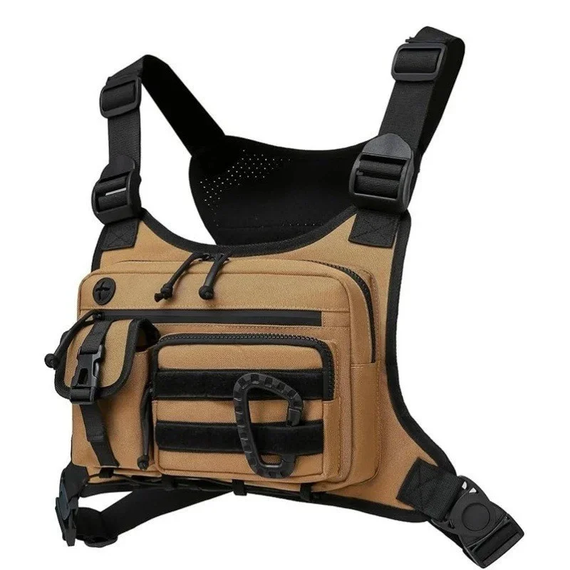 

Hiking Men’s Tactical Chest Bag Outdoor Sports Vest Backpack Multi-Functional Tactical Pack Cycling Training Military Style Gear