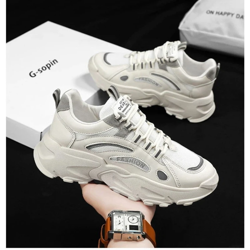 Men Breathable Slip On Casual Shoes Lightweight Low Top Walking Sneakers Outdoor Fishing Parks Exercise Brown Mesh Fabric