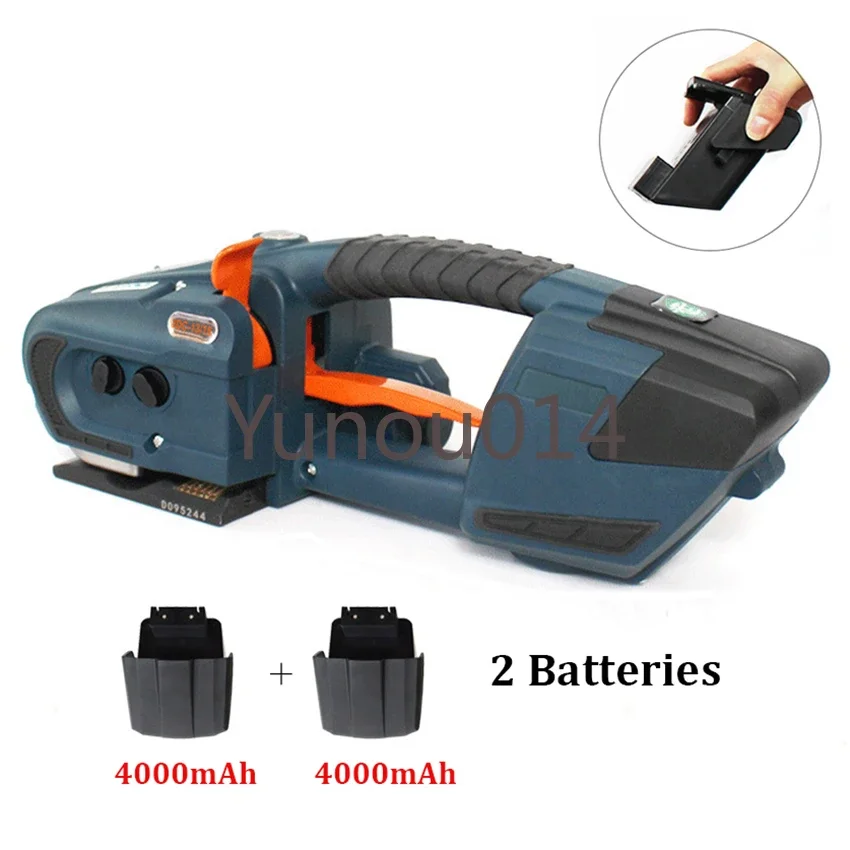 Portable Electric Strapping Machine with 2 Batteries, JDC 13mm to 16mm Automatic Packaging Tool for PET PP