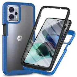 For Moto G24 G84 G54 G56 G86 Power 5G Crystal Case Front Film 360 Protect Phone Motorola G55 G35 G23 14 G53 G04S 64 G 54 56 Capa