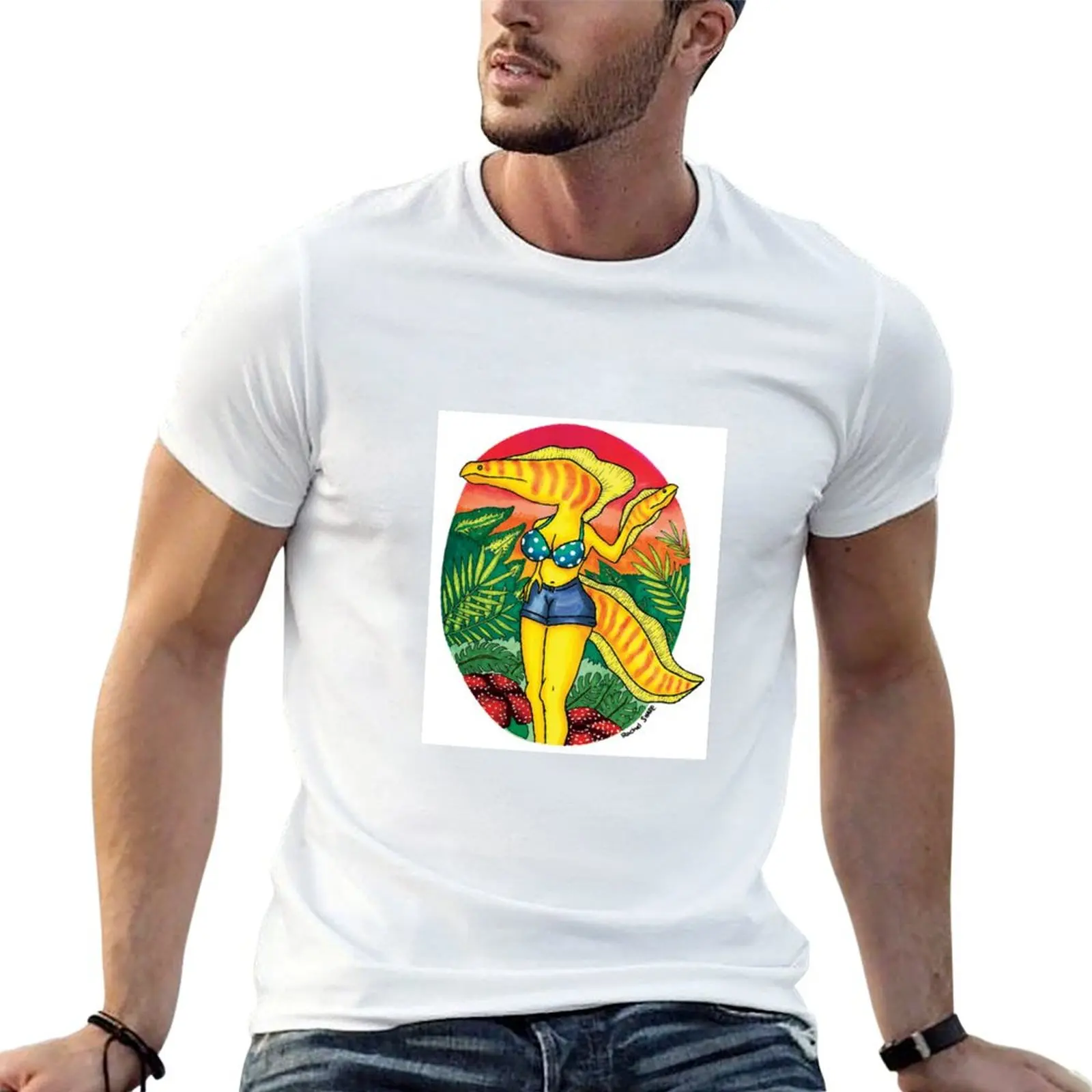 

t shirts designer Pin-Up Girl Eel man designer t shirt T-Shirt