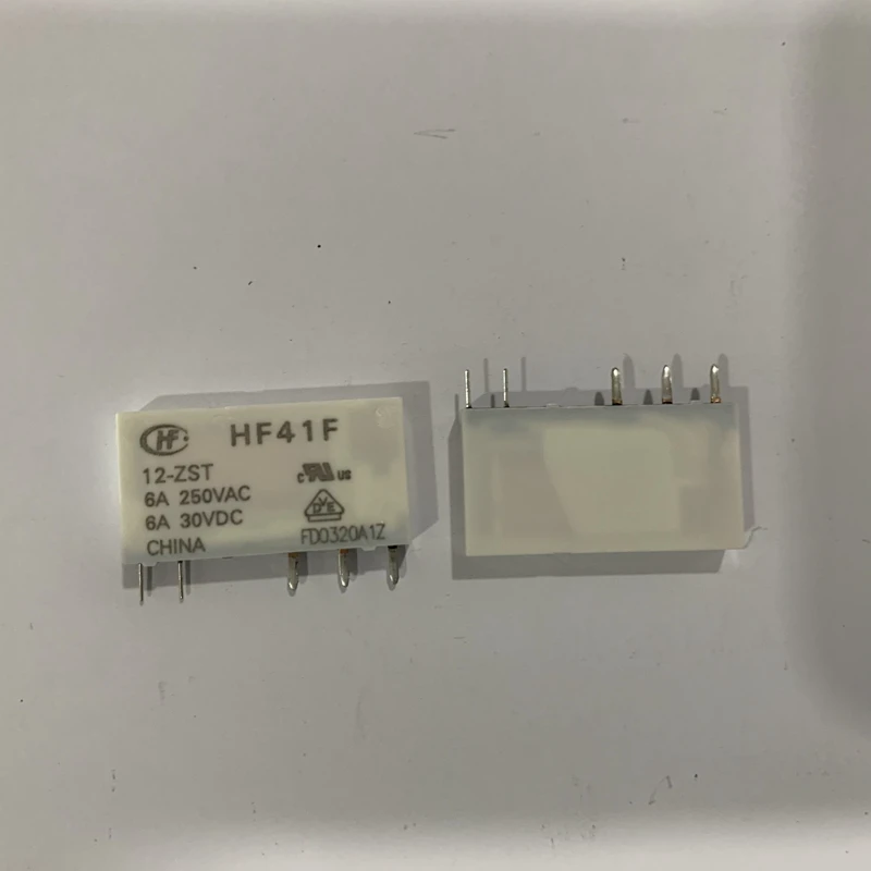 5PCS-20PCS HF41F-12-ZST ZIP5 Power relay 12VDC 6A single set switch type (1C) for industrial control and household appliances