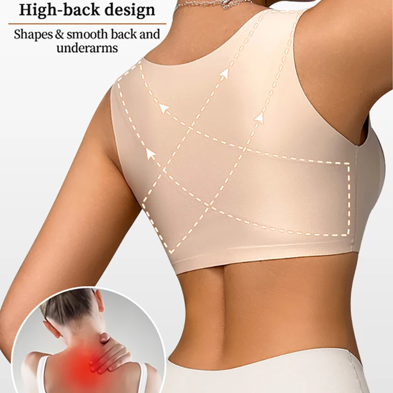 TERMEZY женский регулируемый корректор осанки, невидимый эластичный бандаж для спины, бесшовная мягкая передняя застежка, поддерживающая осанку, одежда