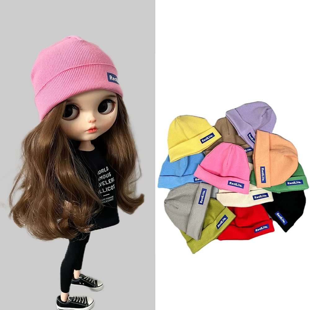 ブライス人形帽子バービファッショナブルなニットウール人形帽子アクセサリーリカちゃん、アゾン、クルンブライス人形用