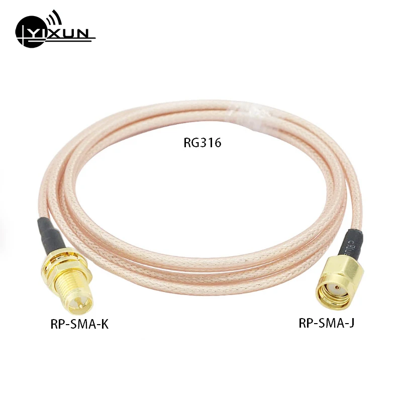 SMA male to SMA female RG316 Coax Cable jumper adapter Pigtail RP SMA-K to SMA-J extension cable low loss for WIFI FPV Antenna