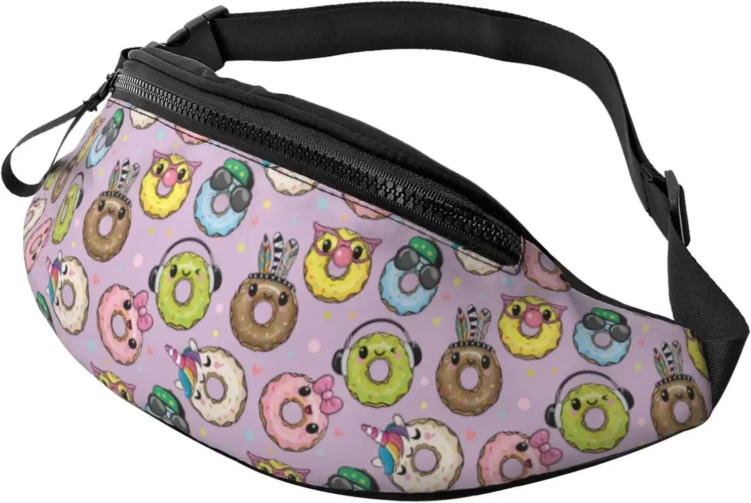 

Crossbody Bags For Women Men - Cartoon Donut Prints Funny Fanny Packs For Women Cross Body, Cross Body Bag Mens