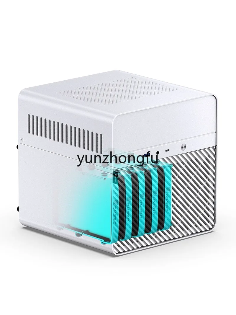 N2 Aluminum Mini Nas Small Chassis Office Entertainment Game Computer Server Itx Host