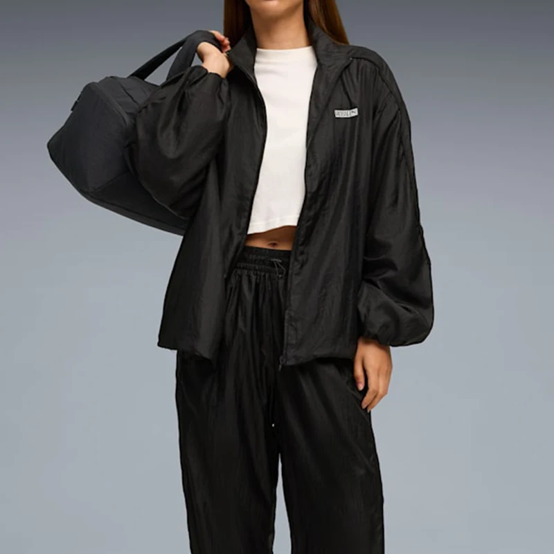 Puma genuine women's outdoor sports loose stand collar jacket jacket 633793-01